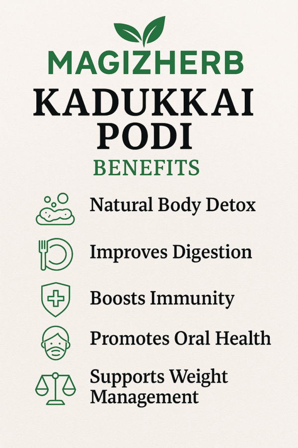 Kadukkai Podi benefits